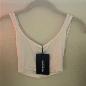 pretty little thing white tank